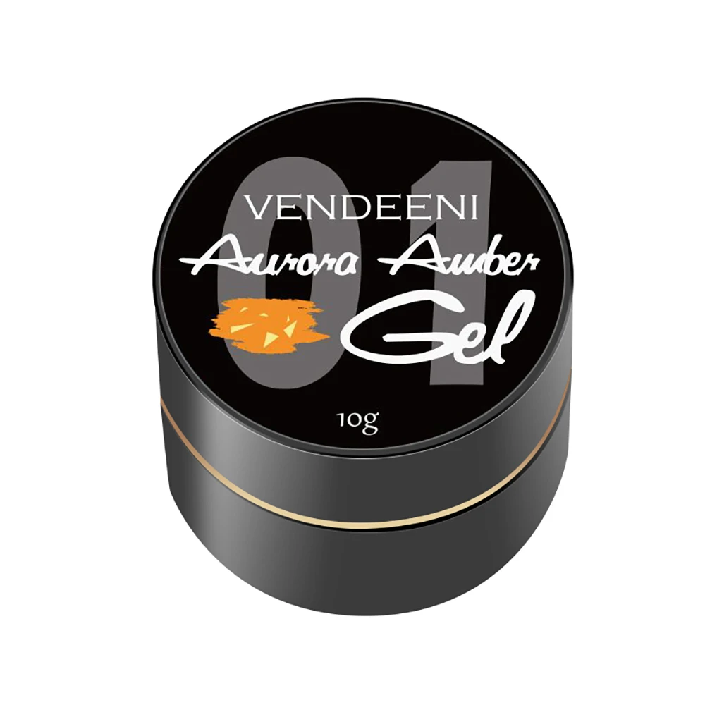 Vendeeni 12-цветный Прозрачный Стеклянный Гель-лак С Блестками Для Ногтей