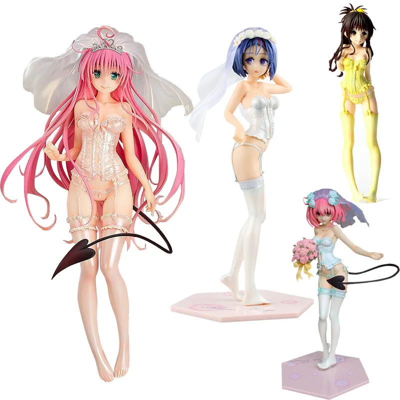 

Momo Lala Yuuki Mikan Sairenji Underwear Wedding To Love-ru Darkness Doll Pvc Action Figure Japanese Anime Toys Model Collection
