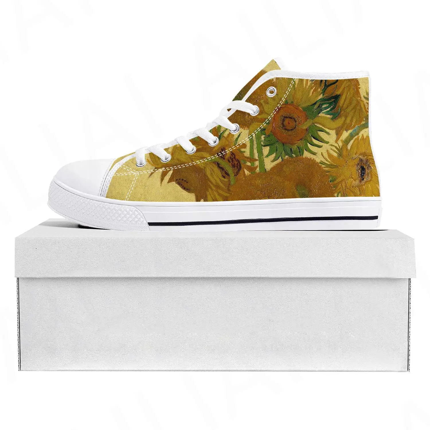 

Кроссовки мужские/женские с масляным рисунком, подсолнухи