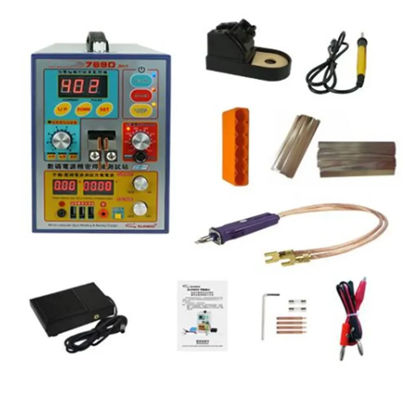 769D High-power Multifunctional Lithium Battery Spot Welding Machine Solder Charging All-in-one