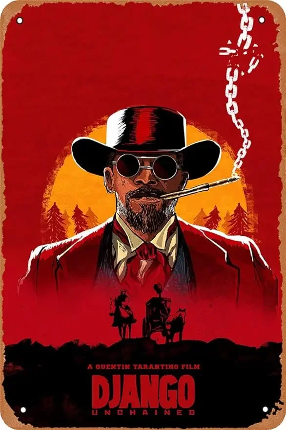 Hofarkows Django Unchained постер из фильма жестяная вывеска винтажная металлическая в стиле