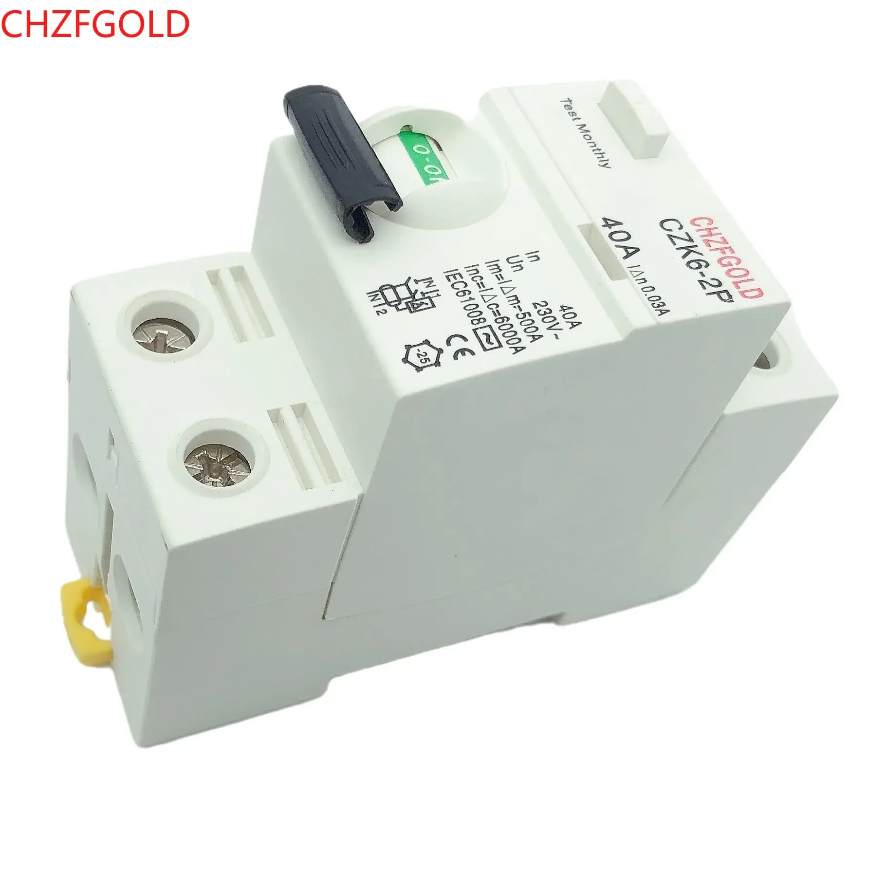 CHZFGOLD CZK6 RCCB 1- 2P1 16A 25A 32A 40A 63A 80A 100ремный выключатель переменного тока горячая
