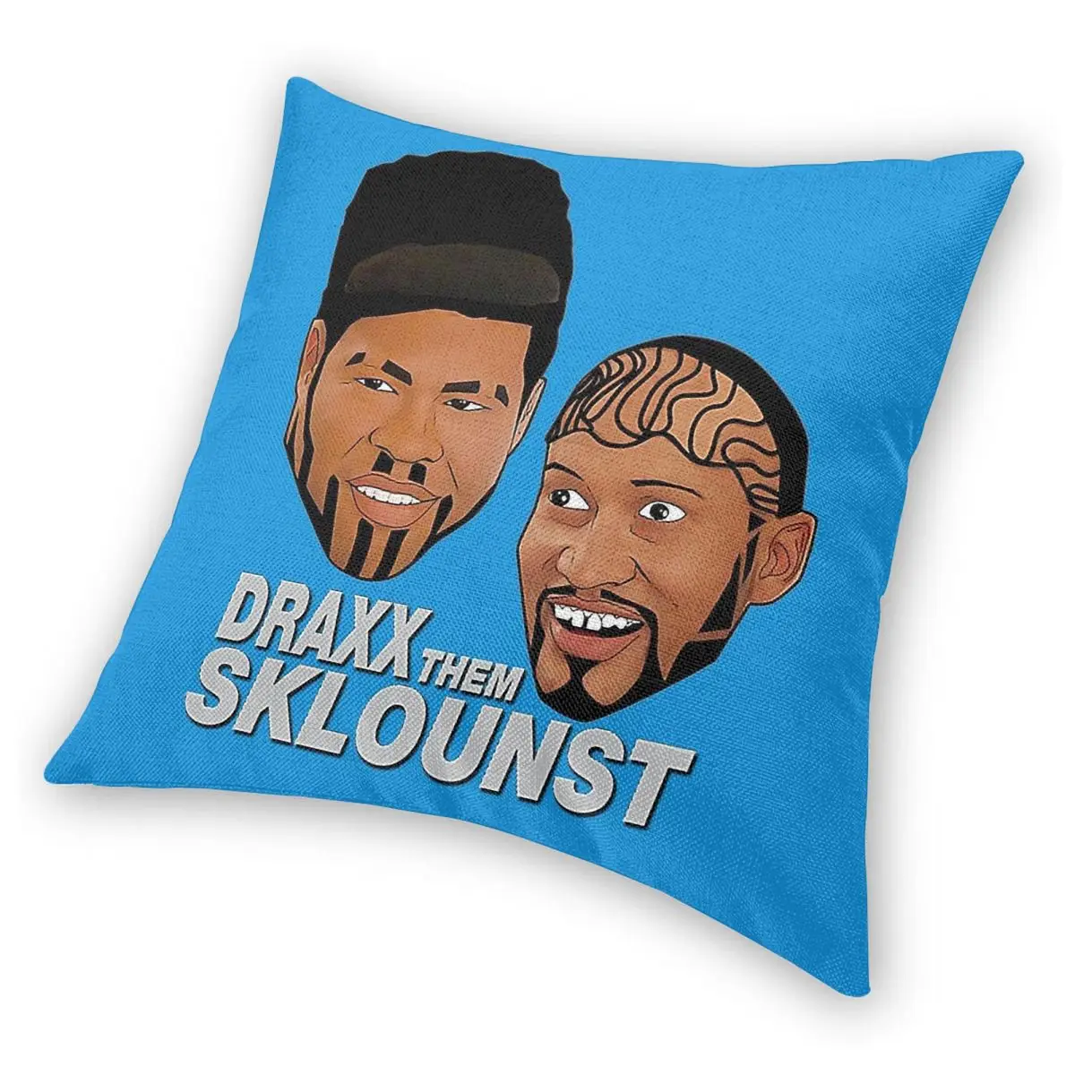 Наволочка Key & Peele Draxx Them Sklounst квадратная, из полиэстера, льна, бархата, с креативным декором на молнии, оптом для декора комнаты (art.: 3920da18650ce) - 3920da18650ce