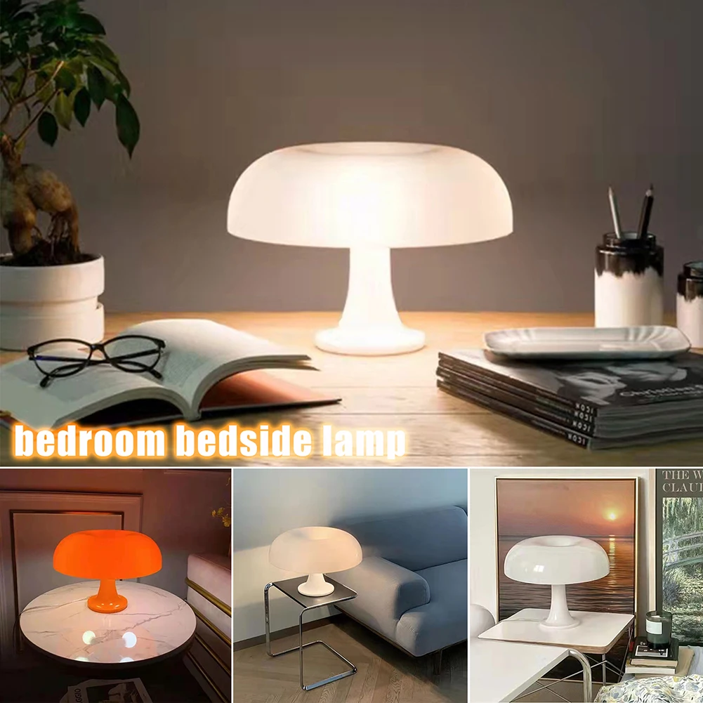 

Italy Designer Led Mushroom Table Lamp for Hotel Bedroom Bedside Living Room Decoration Lighting Modern Minimalist Desk Lights