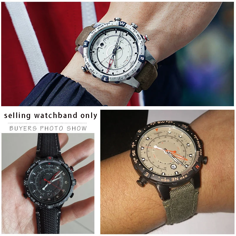 Матовый кожаный ремешок для часов TIMEX дыхательный компас серии IQ T2N720 T2N721 T2N739