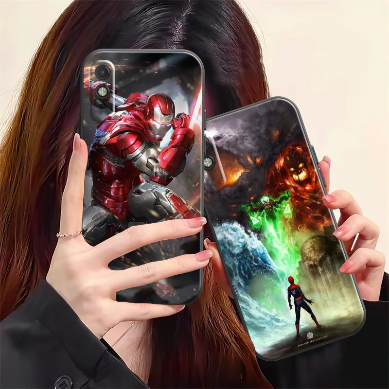 

Популярный чехол для телефона Marvel для Xiaomi POCO F3 GT X3 Pro X3 GT M3 M3 Pro X3 X3 NFC, силиконовый чехол, мягкий жидкий силиконовый черный