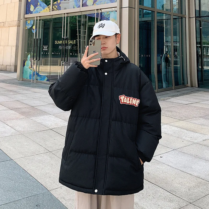 Men's winter Jacket Fashion men's cotton clothes Hooded cotton Jacket Trendy padded warm winter clothes Men's Clothing Parkas