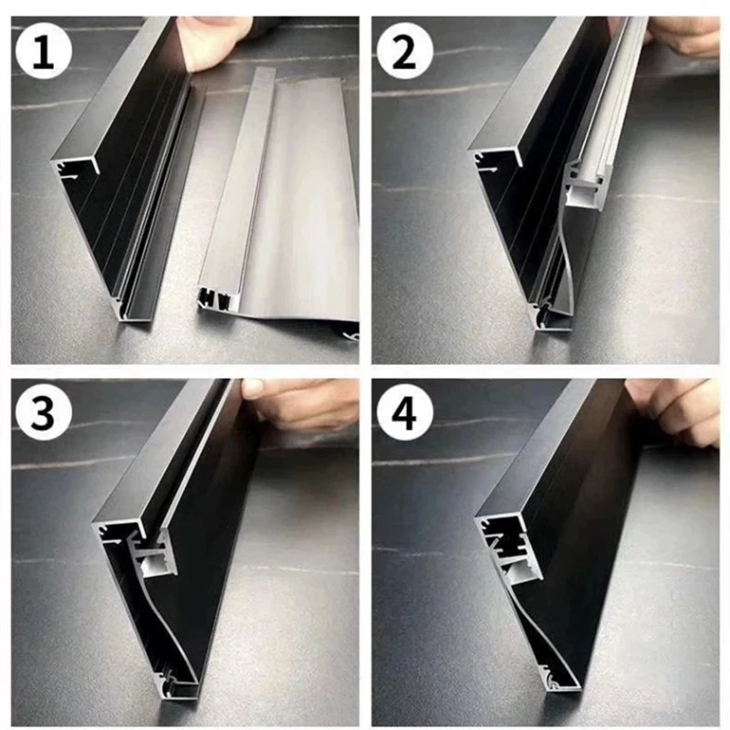 Светодиодсветильник осветительная платформа 0 5 м/1 м серый черный алюминиевый