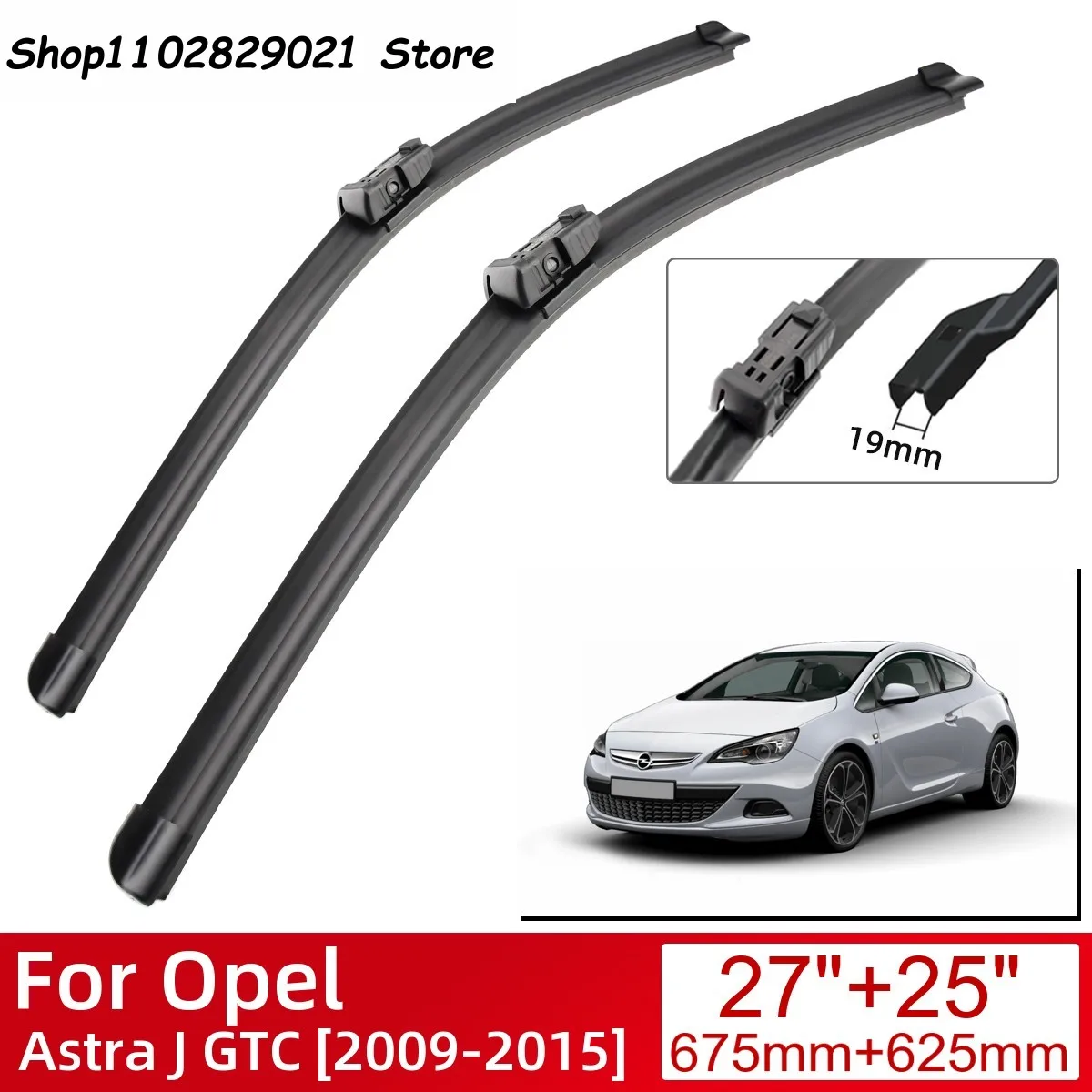 

For Opel Astra J GTC 2009-2015 Car Accessories Front Windscreen Wiper Blade Brushes Wipers 2015 2014 2013 2012 2011 2010 2009