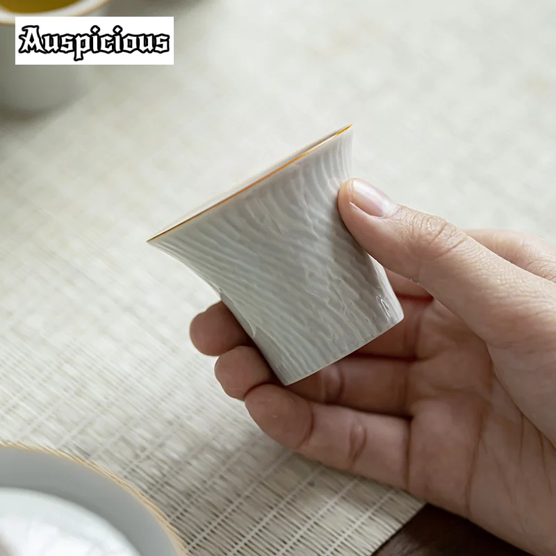 2 шт./набор чайная чашка с золотым узором 50 мл