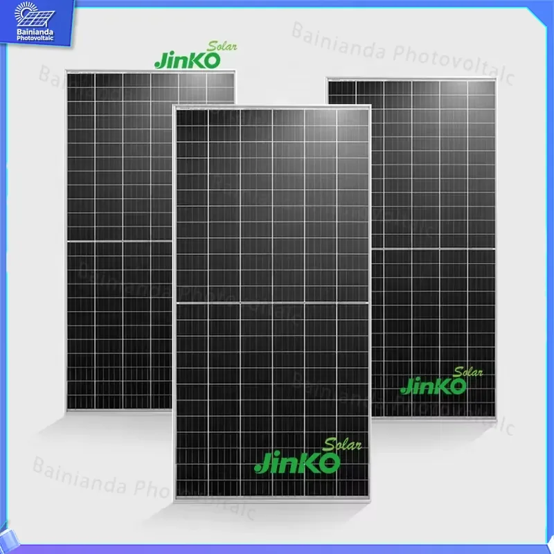 Фото Монокристаллическая фотоэлектрическая солнечная панель Jinke 500W 530W 540W, высокоэффективный модуль с полуэлементами для солнечной энергетики №2