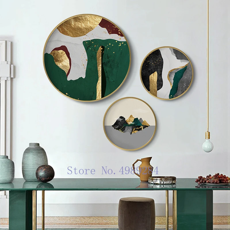

Abstract Marble Art Paintings Metal Photo Frame Background Wall Wall Hanging Golden Modern Home Decoration Ornament
