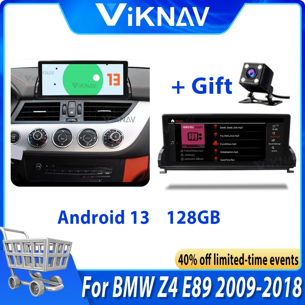 

Viknav подходит для BMW Z4 E89 (2009-2018) 12,3-дюймовый автомобильный радиоприемник ​ Аксессуары Android 13, обновление сенсорного экрана, мультимедийный плеер