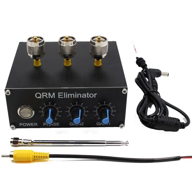 

QRM X-Phase 1MHz To 30MHz HF Bands QRM Canceller With Shell Built-in PTT Control Adjustable Signal With Dial & Knob