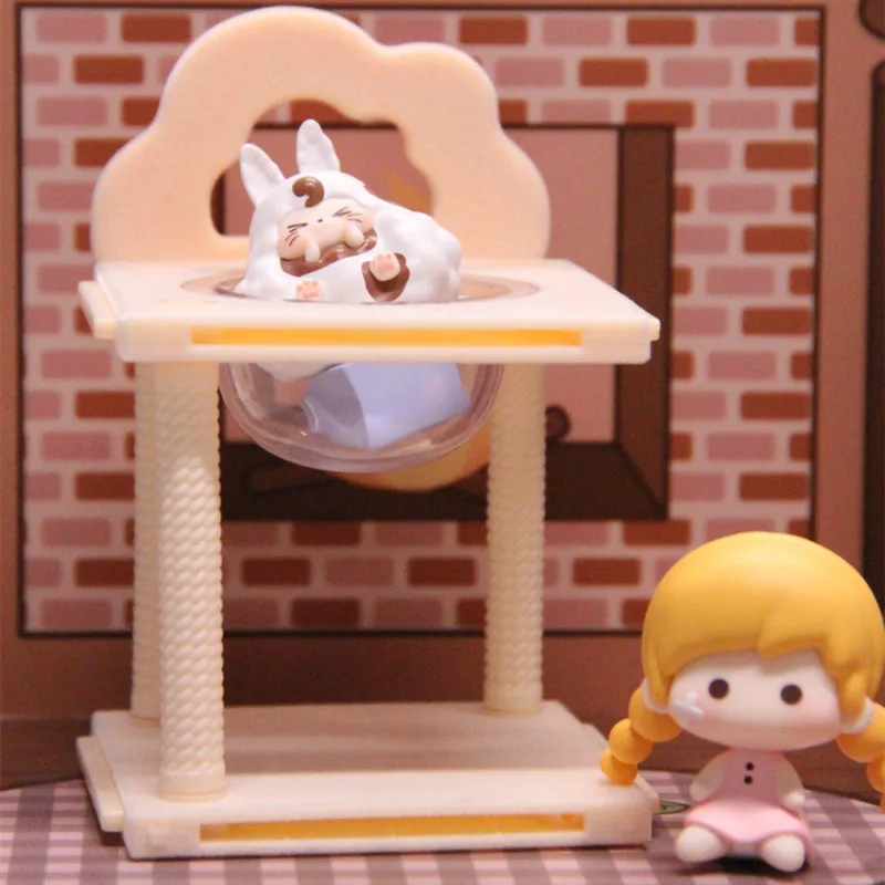 

KIKI Meow Apartment Series Blind Box Mystery Box Toys Cute Action Anime Figure Kawaii Model Designer Doll Cute Desktop Gift