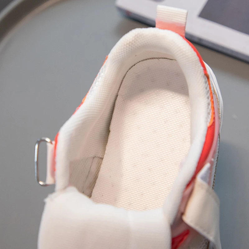 High Quality Boys' Girls' Sports and Leisure Shoes 2022 Autumn New Children's Mesh Sports Shoes Girls Pink Sneakers Size 26-37