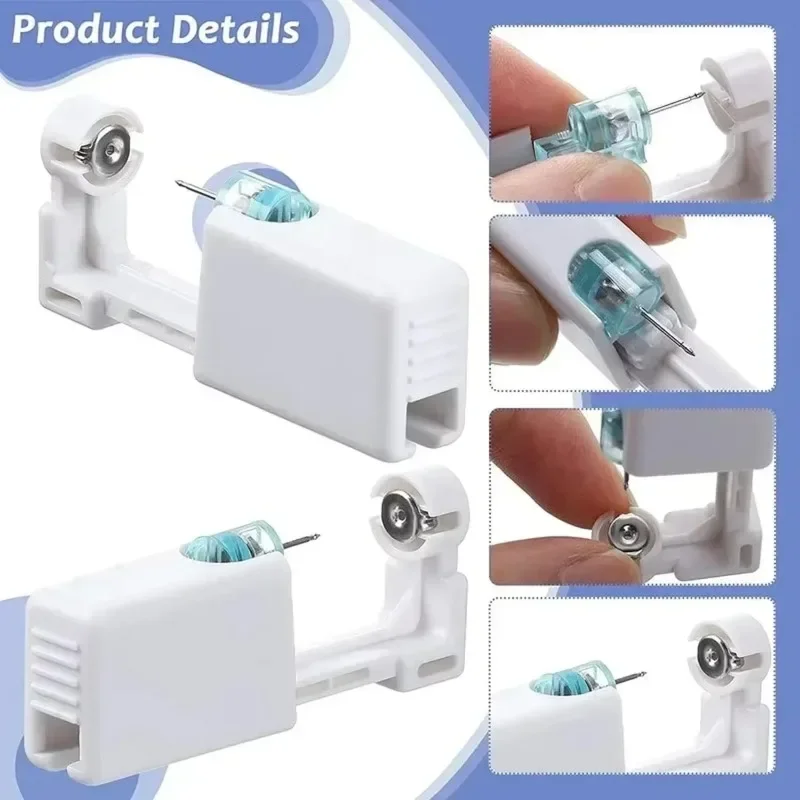 Одноразовый стерилитный пистолет для пирсинга ушей комплект Asepsis здоровая