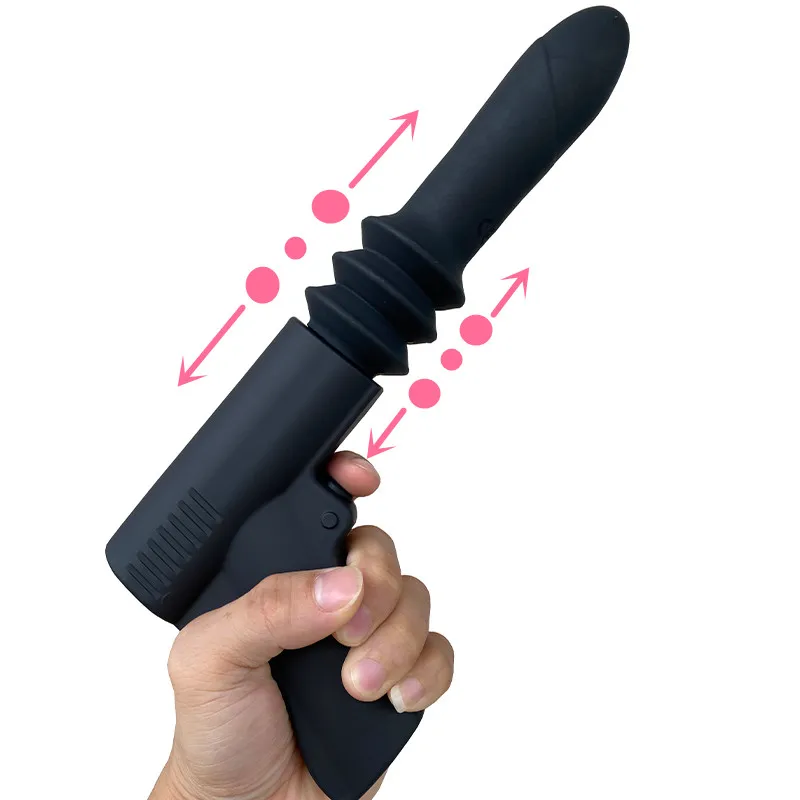

Dildo AV Vibrator Telescopic Sex Gun Dildo Massager Sex Machine for Women Men G Spot Anal Pussy Masturbation Adult Toy Automatic