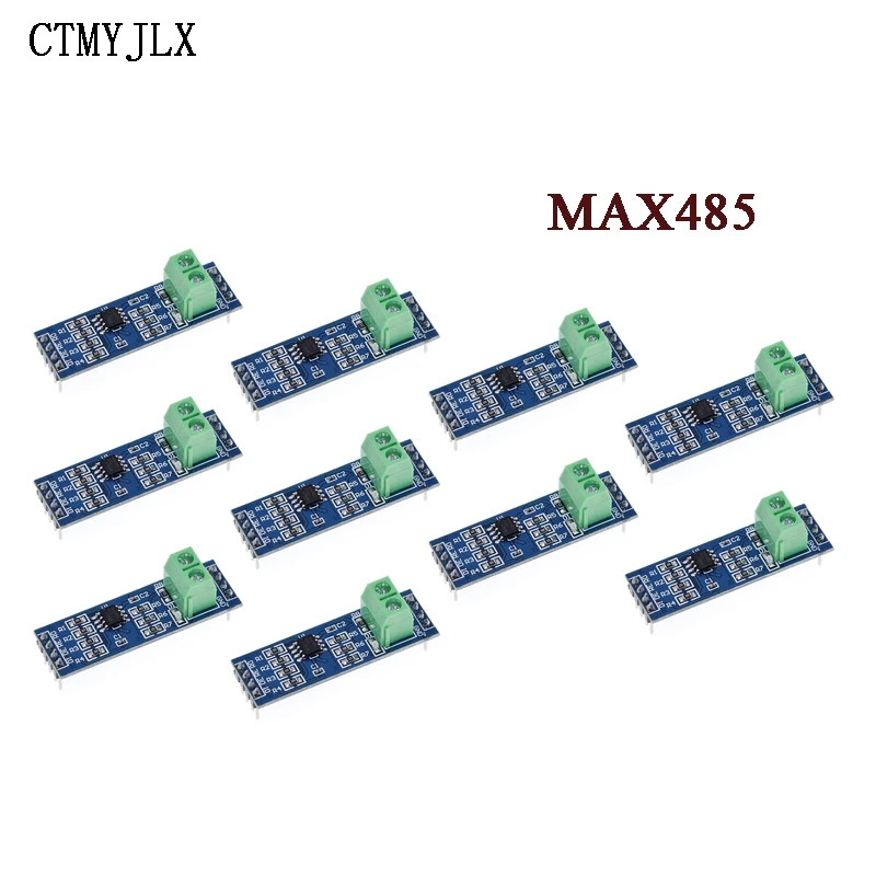 10 шт., модуль трансивера MAX485 RS485, TTL UART, интерфейсный модуль интерфейса RS485 для Arduino