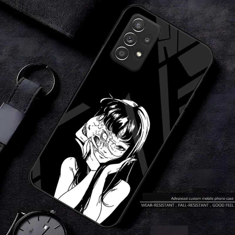 

Anime Junji Ito Terror Phone Case Glass Case For Samsung Ultra S30 S7 Edge S8 S9 S10 5G S10E S10 S20 Fe S20 S20 S21 Plus S22 Pro