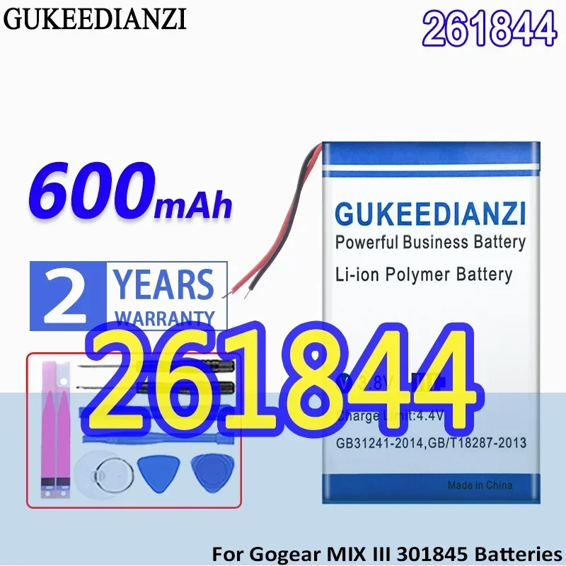 Фото Аккумулятор GUKEEDIANZI большой емкости 261844   600 мАч для Gogear MIX III 3 301845   Батерия №1