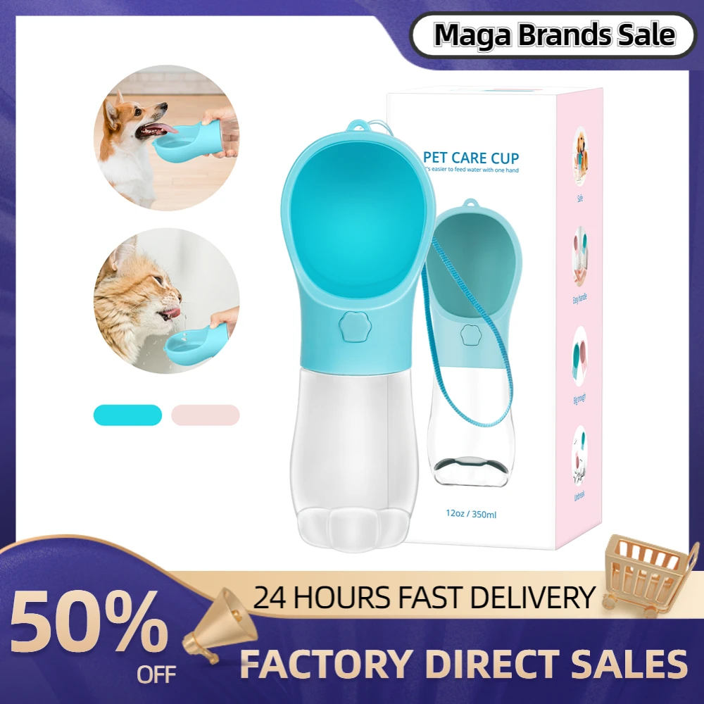 

Portable Dog Water Bottle Leakproof Travel Pet DrinkerDog Bowl Food Containers Dog Accessories Pet Supplies