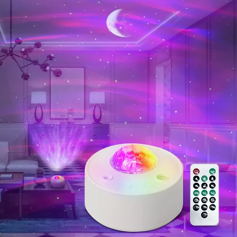 New Northern Lights Projector Aurora Stars Night Light Laser Bluetooth Music Projection Lamp Bedroom Decor Brithday Gift