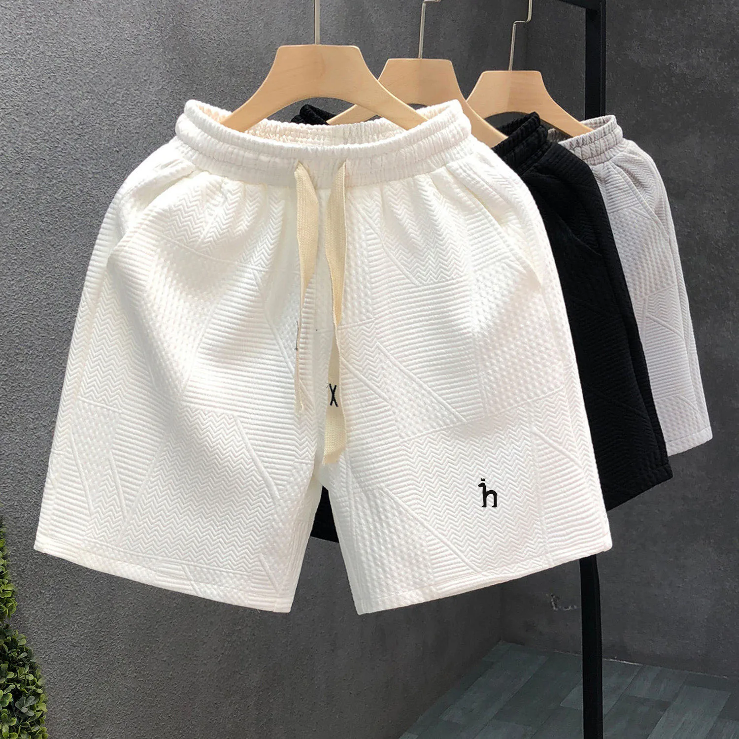 

2023 New Hazzys LOGO Shorts for Men Casual Shorts 2023 NEW Summer Fashion Loose Men Pants Luxury Brand Outer Wear Shorts