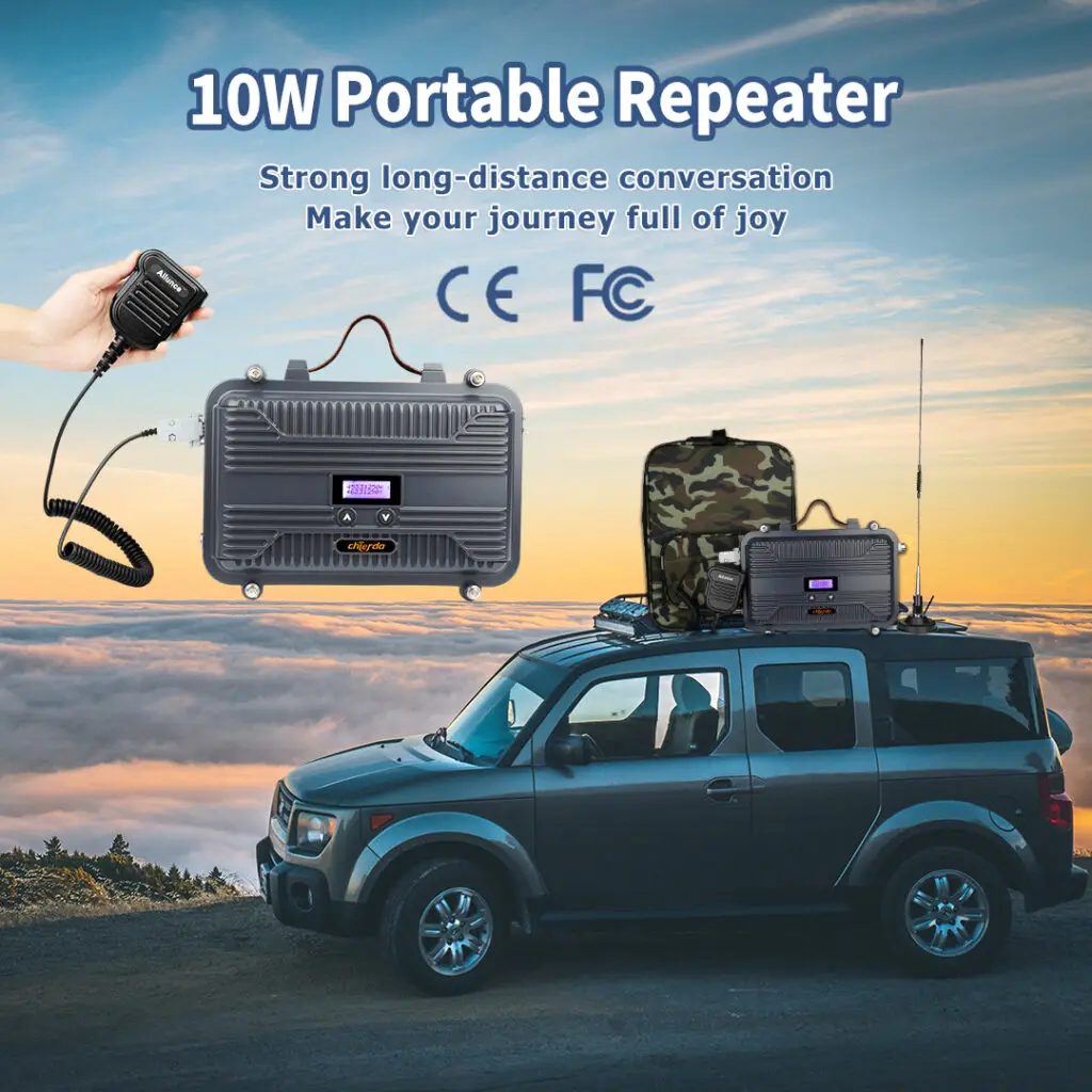 Walkie Talkie Repeater Full Duplex Two Way Radio Repeater Mini Analogue Repeater Chierda V9 10W 50KM Communication Solution enlarge