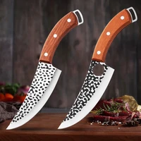 forged stainless steel chef knife butcher knife outdoor hunting meat cleaver meat bone fish fruit vegetable kitchen knife