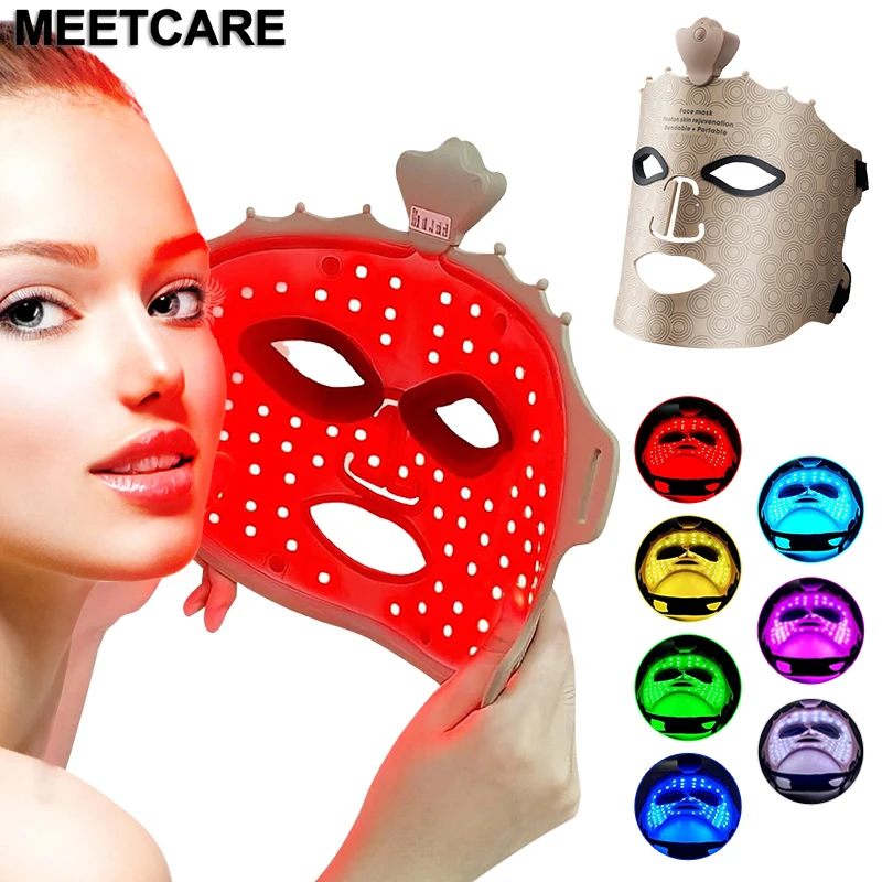 MEETCARE Маска для фототерапии лица омоложения кожи и уменьшения морщин Пластиковый