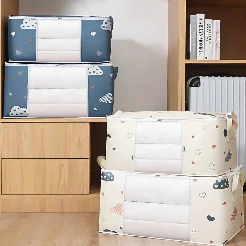 

Quilt Storage Bag Household Clothes Pillow Blanket Storage Box Large Capacity Dustproof Moving Luggage Bag Clothes Finishing Bag