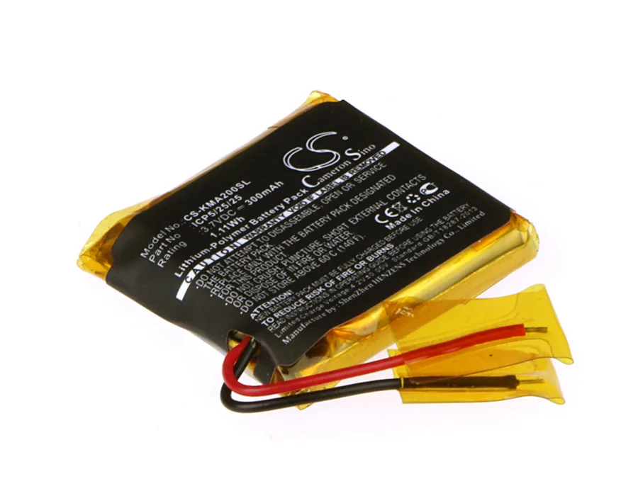 

CS 300 мАч/1.11Wh батарея для ROCKETFISH RF-MAB2, RF-MAB2-T ICP5/25/25