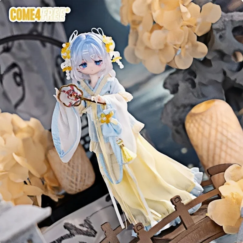 Фото Come4free 1/8 Bjd Ob11 Комплект одежды для куклы: платье, пальто, юбка, саше, светло-желтый и небесно-голубой набор, оригинал, в наличии №4