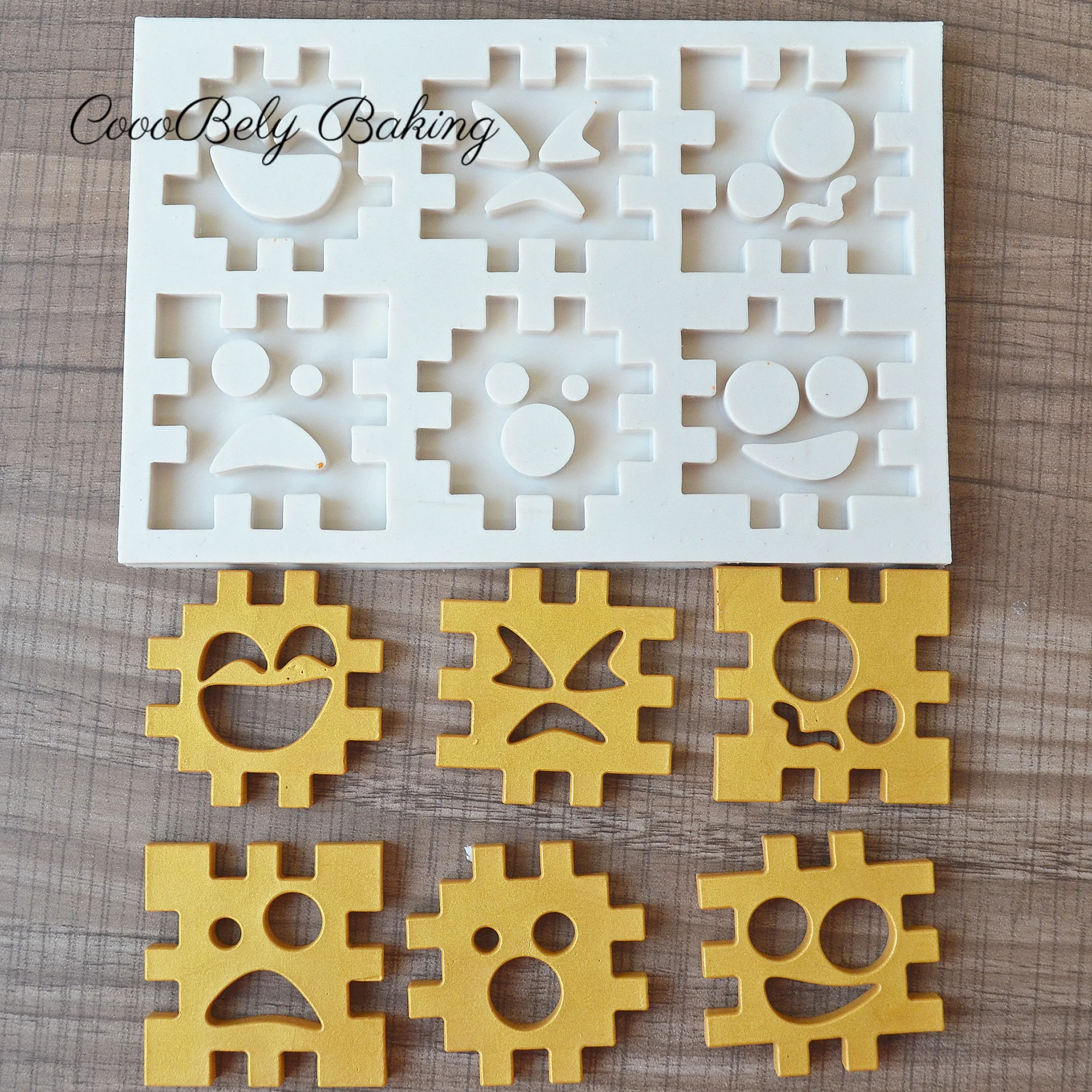 

Funny Expression Fondant Cake Silicone Mold Cookie Ice Cream Molds Biscuits Candy Chocolate Mould Baking Cake Decoration Tools