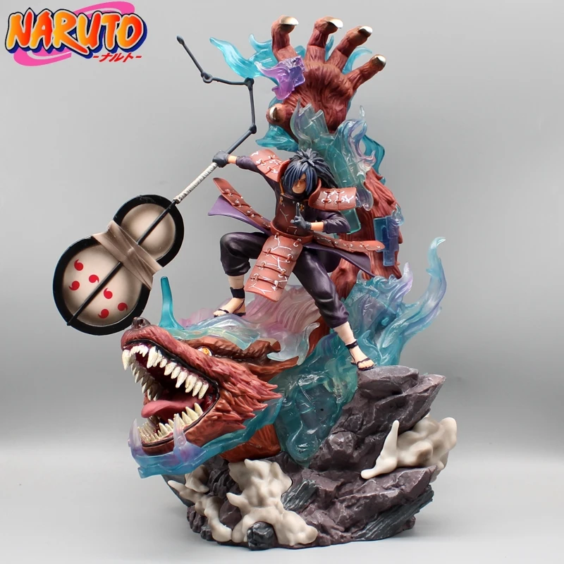 

Naruto Gk'S Strongest Battle Prestige Nine Tails Zuo Nenghu Uchiha Madara Collectible Trendy Figures Statue Model Ornament Toy