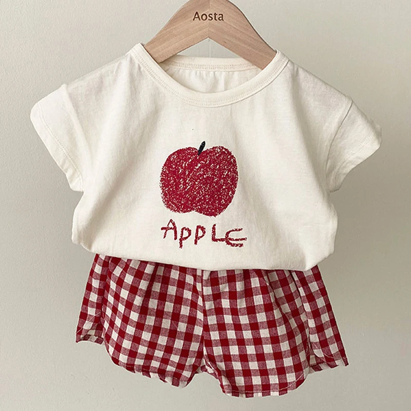 Детский летний костюм Модный комплект детской одежды для мальчиков милый