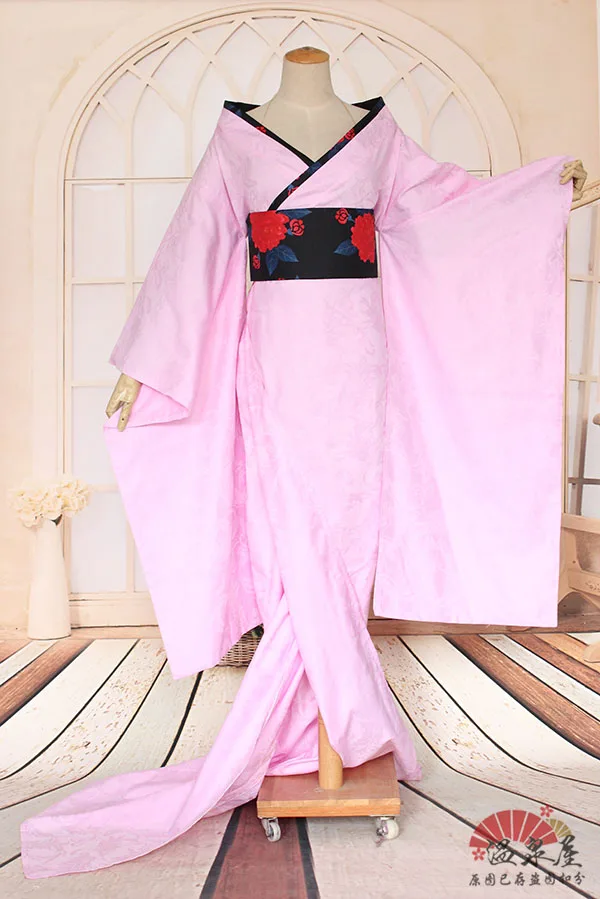 Женское кимоно из аниме ичихара Розовое Кимоно для косплея |
