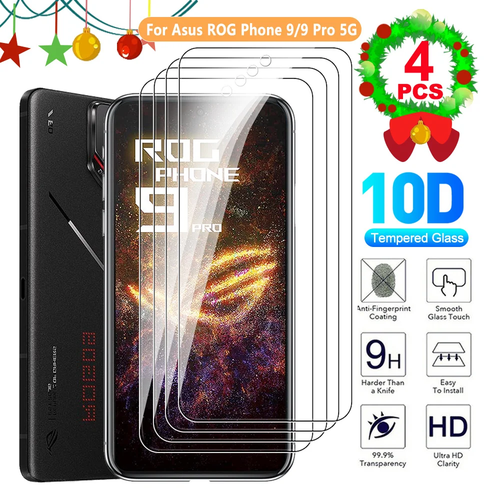4 шт. Защитная пленка для Asus ROG Phone 9/9 Pro/8/8 Pro/7/7Ultimate/6/6 Pro/5