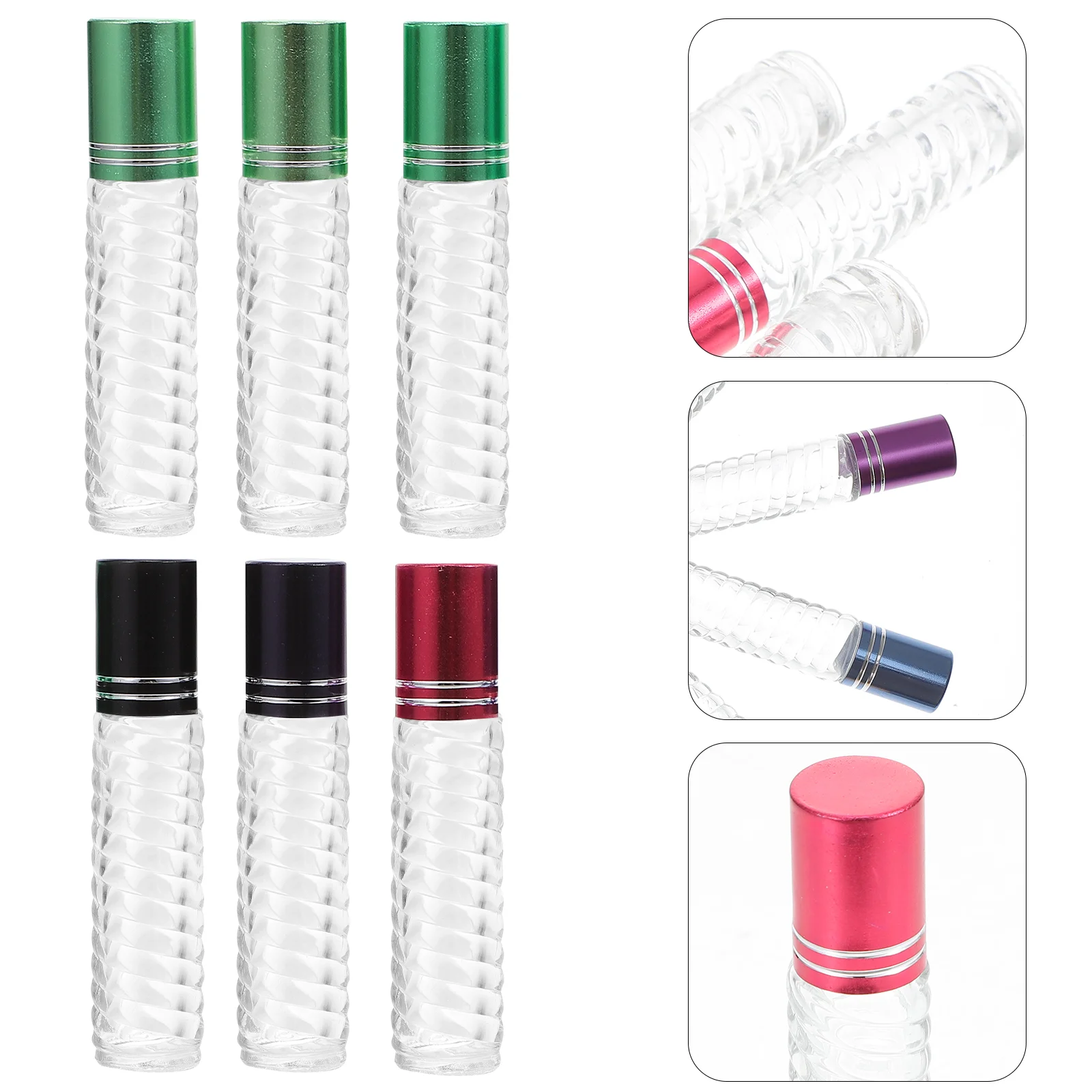 

12pcs Refillable Roller Bottles Chic Portable Essential Oil Bottles Refillable Bottles for Ladies