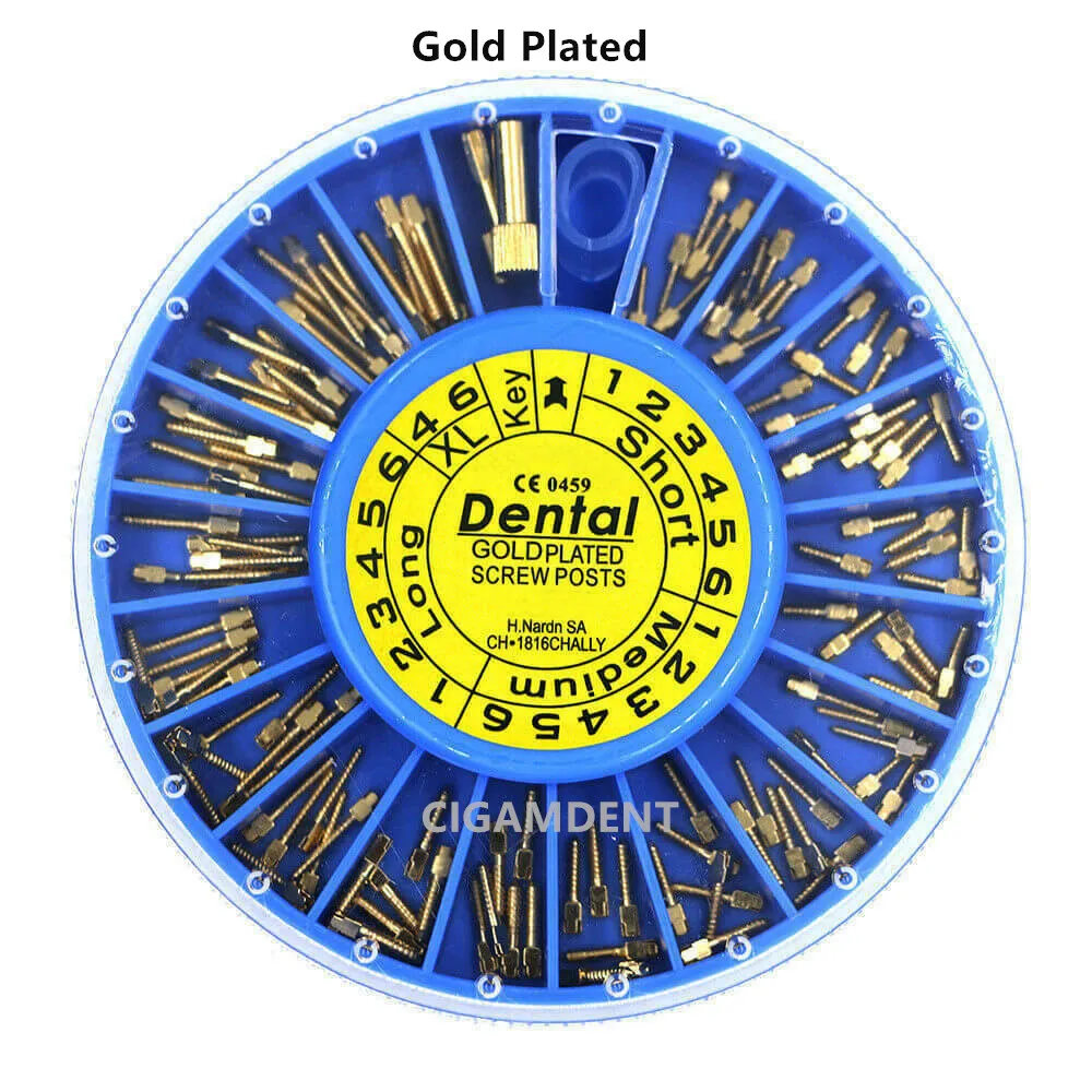 1 коробка стоматологические эндодонтические конические винтовые штифты для