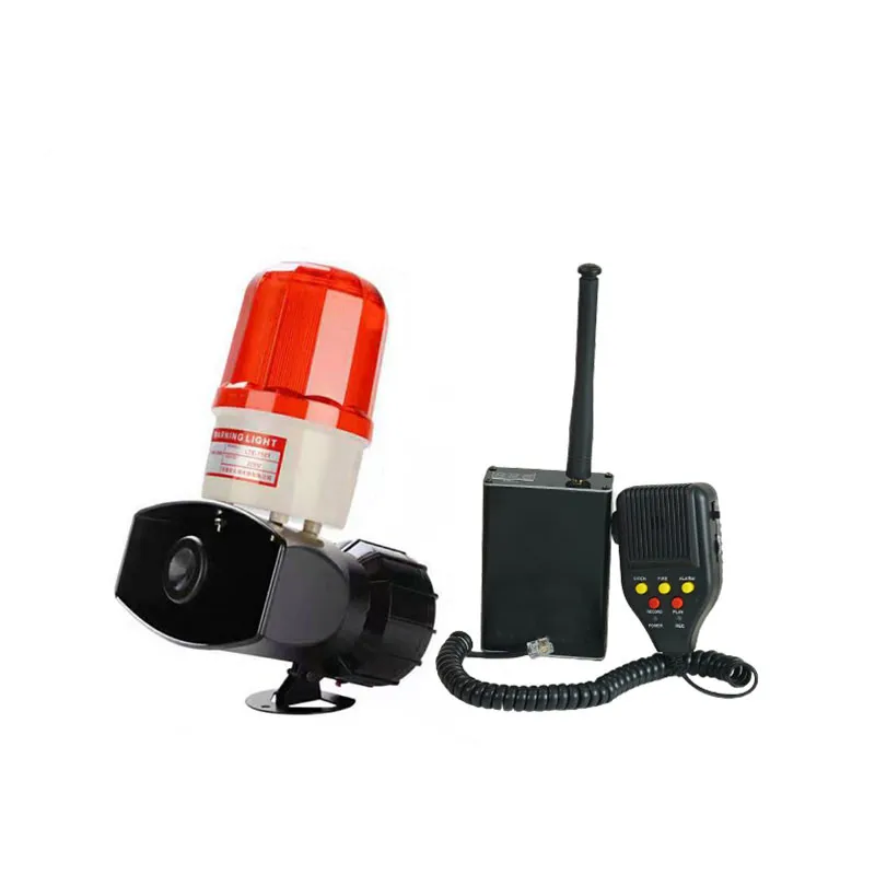 

M7 Drone Megaphone System with alert Lamp Loud Speaker Real-time Broadcating