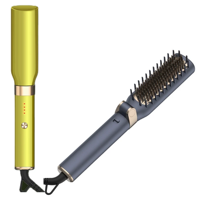 

Electric Comb Straightener Curler Negative Iron Hair Curling Beard Irons Straightening Combs