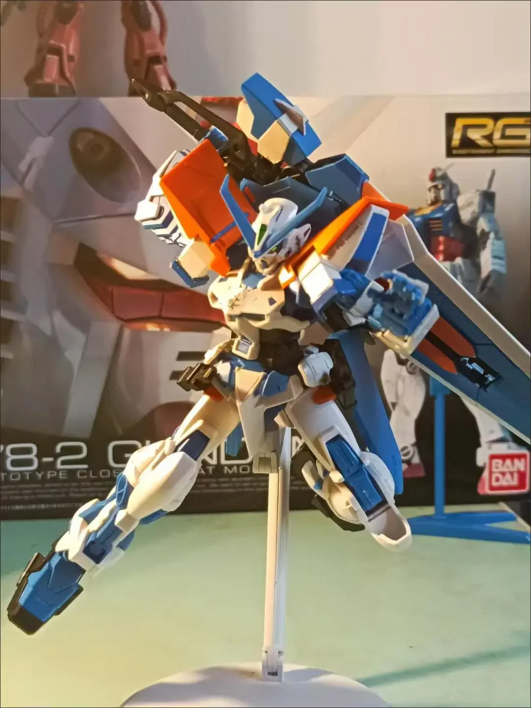 Оригинальная Bandai Gundam Astray Blue Frame Second L HG 1/144 аниме экшн модель сборки игрушка для