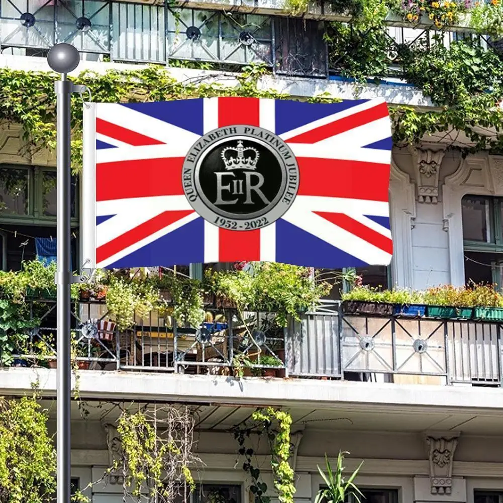 

Королева платина, Юбилейный баннер, плакат, Самоклеящиеся украшения для вечеринки, 70 лет, юбилейные украшения 2022 для елизабитов F8H9