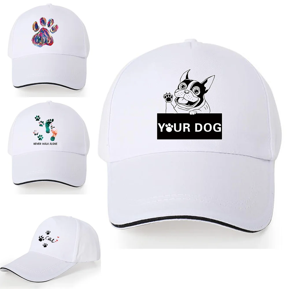 

Summer Men Casual Sports Hiking Baseball Cap Autumn Women Streetwear Hip Hop Caps Footprints Outdoor Golf Hat Visors Sun Hats