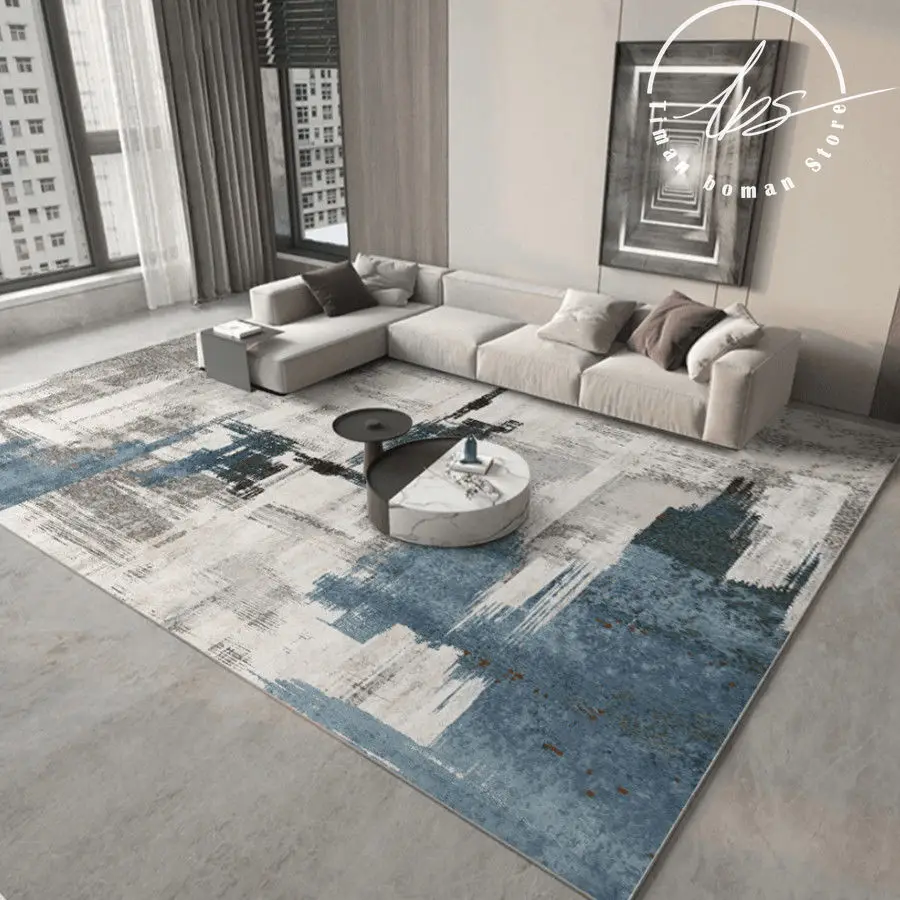 modern abstract carpet home decor leisure rug non slip anti fouling living room sofa coffee table mat simple ink bedroom carpets free global shipping