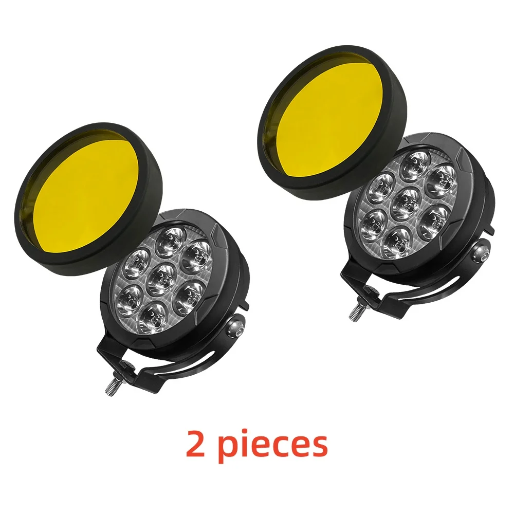 

4,5-дюймовый 120 Вт яркий светодиодный прожектор рабочий противотуманный фонарь исследователи мотоциклов внедорожные 4x4 аксессуары для квадроциклов двухцветный прожектор