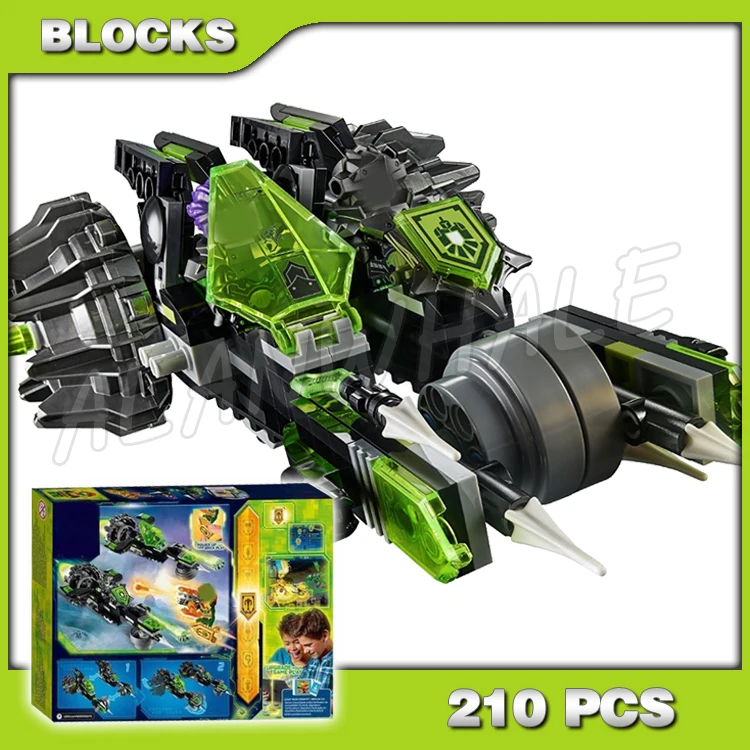 

210pcs Nexoes Knights 2in1 Twinfector Cycle flyer Critter Shooters 10815 Building Blocks Toy Bricks Compatible with Model