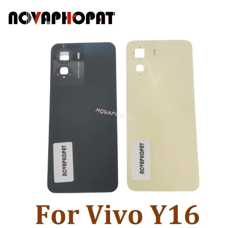 

Novaphopat для Vivo Y16 Крышка батарейного отсека задняя крышка корпуса чехол задняя крышка чехол s